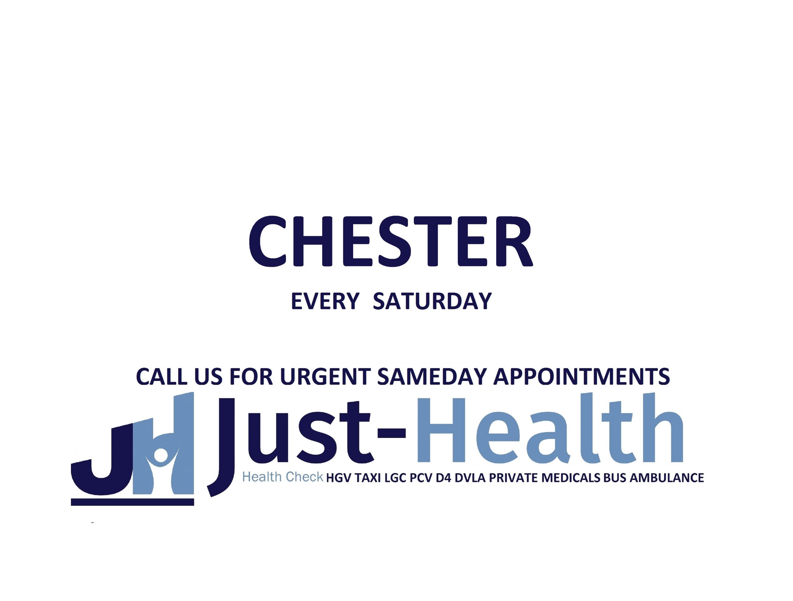 JUST HEALTH HGV Drivers Medical Chester D4