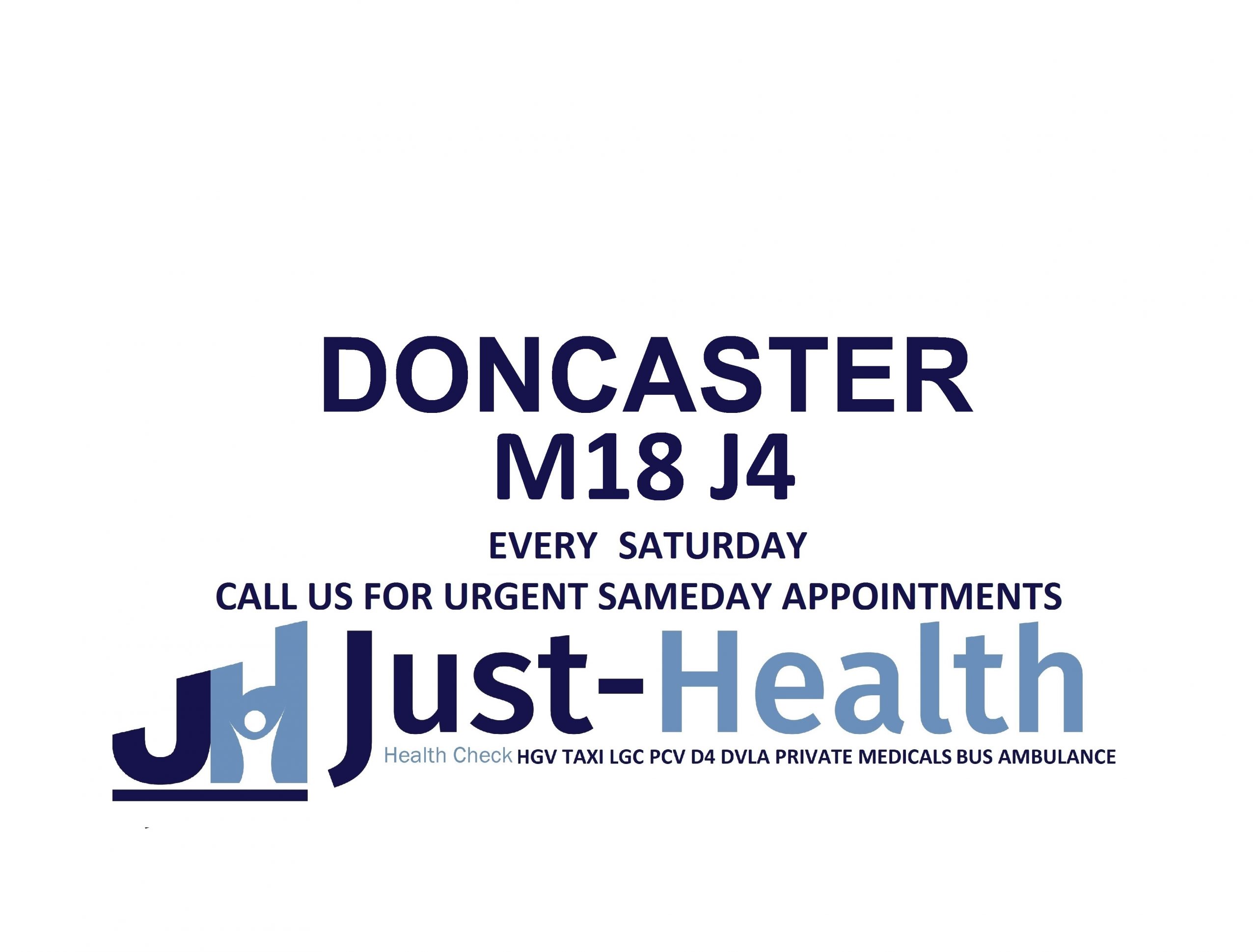JUST HEALTH D4 Doncaster taxi medicals Drivers