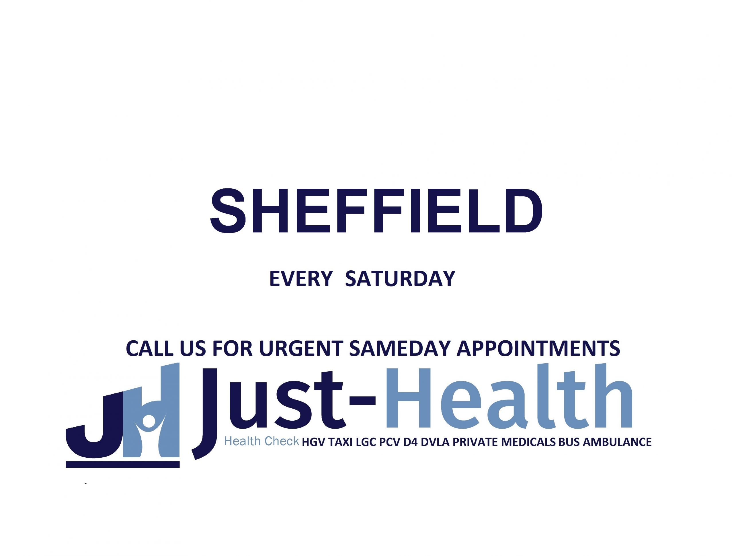 JUST HEALTH Sheffield D4 HGv Medical Driver Medicals