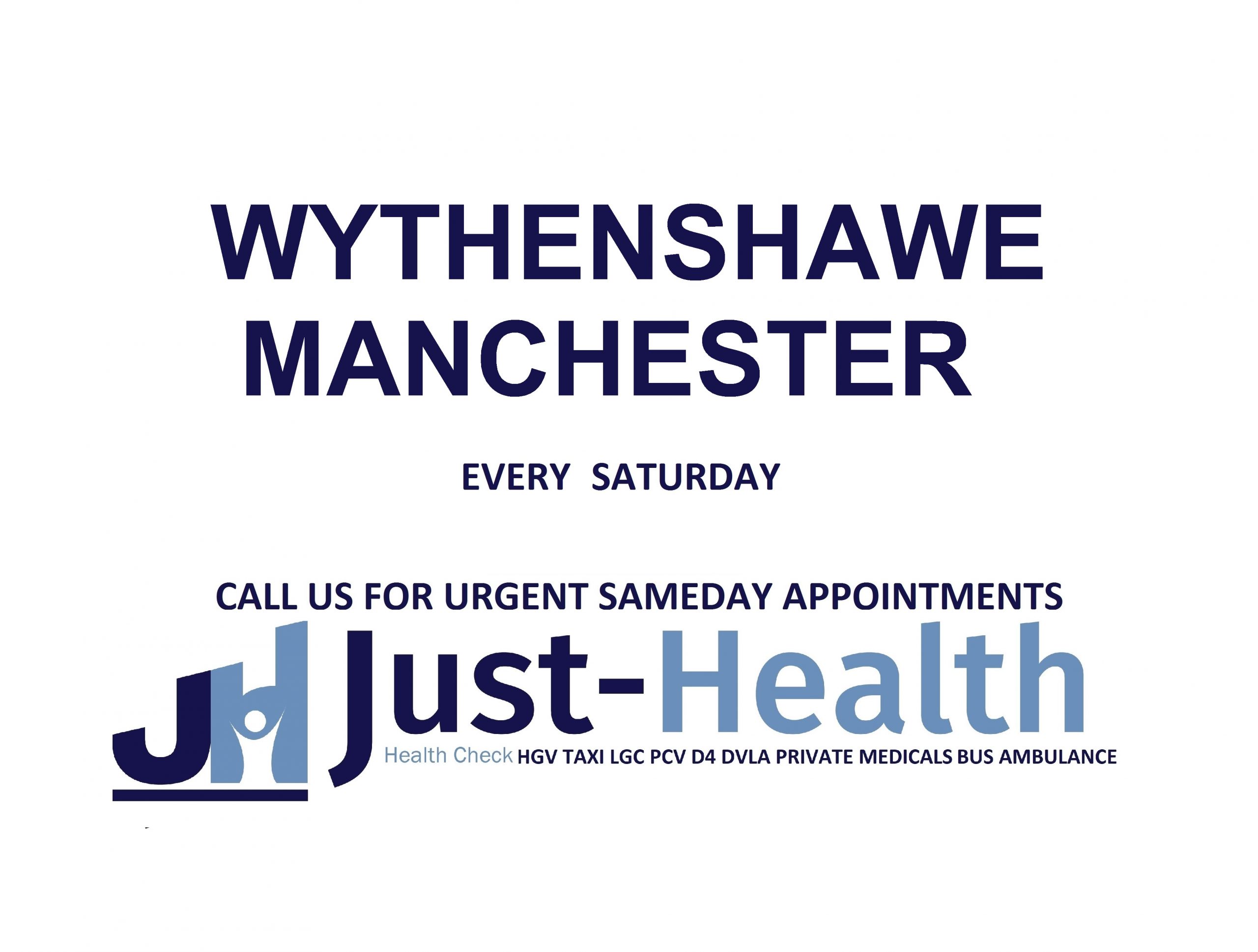 JUST HEALTH HGv D4 Medical Wythenshawe Manchester Drivers
