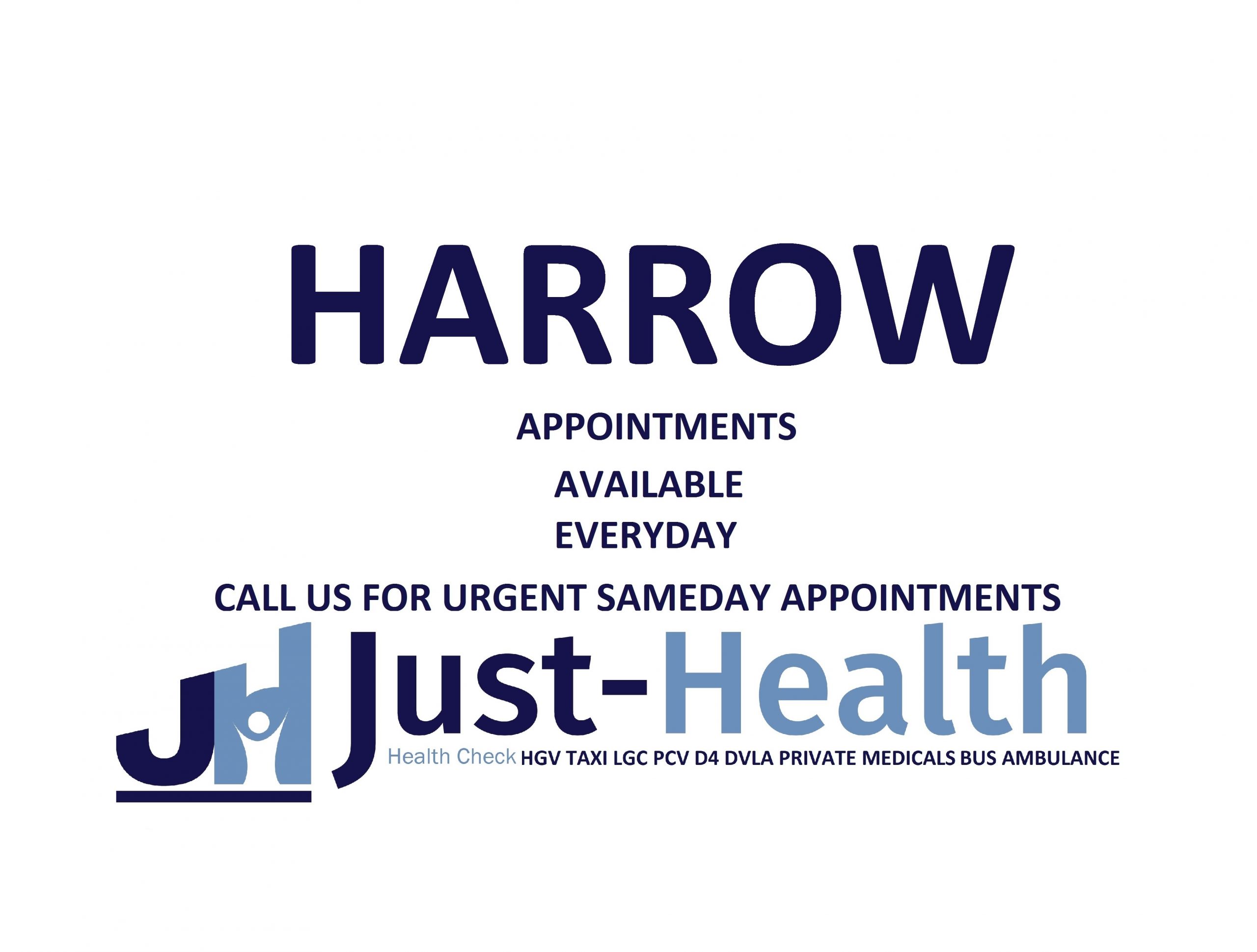 harrow HGV Drivers MEDICAL D4 Just Health